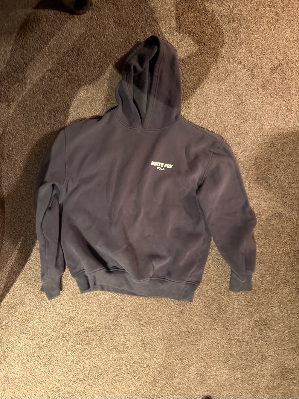 White Fox Boutique Charcoal Gray Fleece-Lined Hoodie